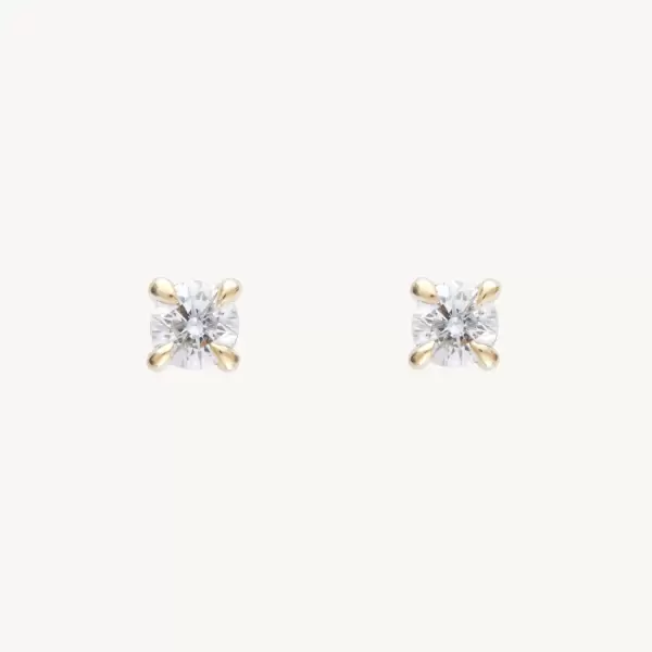 Angel Hair Diamond Stud Earrings, Sparkler (single)