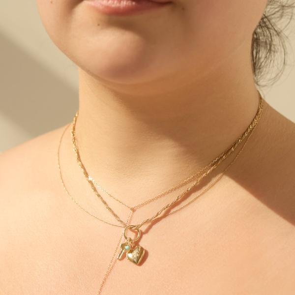 Gold Charm Holder, Large