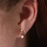 Flat Back Petite Angel Hair Stud (single)