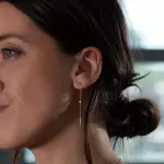 Diamond Greco Lariat Earring (single)