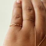 1976 Gold Chain Ring