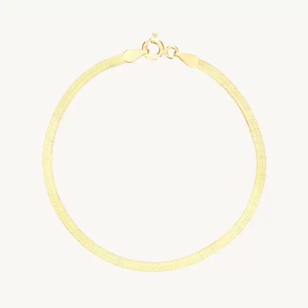 Spritz Herringbone Gold Bracelet
