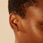 Angel Hair Diamond Stud Earrings, Sparkler (single)