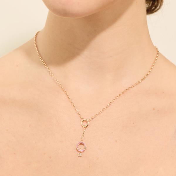 Memento Custom Gold Charm Holder Necklace