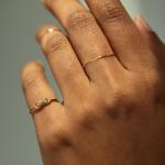 Toy Bow Gold Stacking Ring