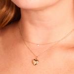 Dollhouse Engravable Gold Heart Locket