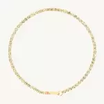 Harlequin Peridot Tennis Bracelet