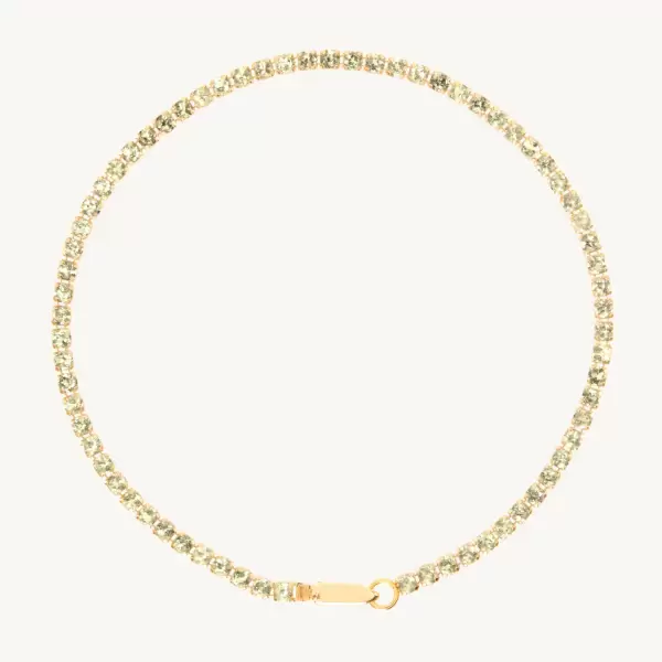 Harlequin Peridot Tennis Bracelet