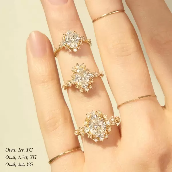 Night at the Ballet Lab-Grown Diamond Ring, Oval