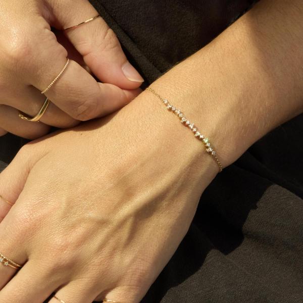 Pointelle Demi Diamond Tennis Bracelet