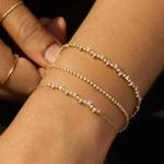 Pointelle Demi Diamond Tennis Bracelet