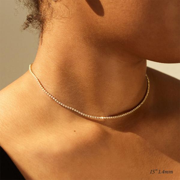 One O'Clock Tennis Necklace