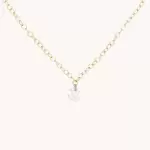 Diamond Pinprick Necklace, yellow gold