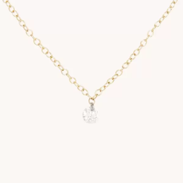 Diamond Pinprick Necklace, yellow gold