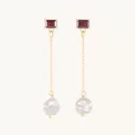 Gemma Garnet Earrings (pair)