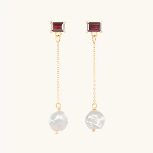 Gemma Garnet Earrings (pair)