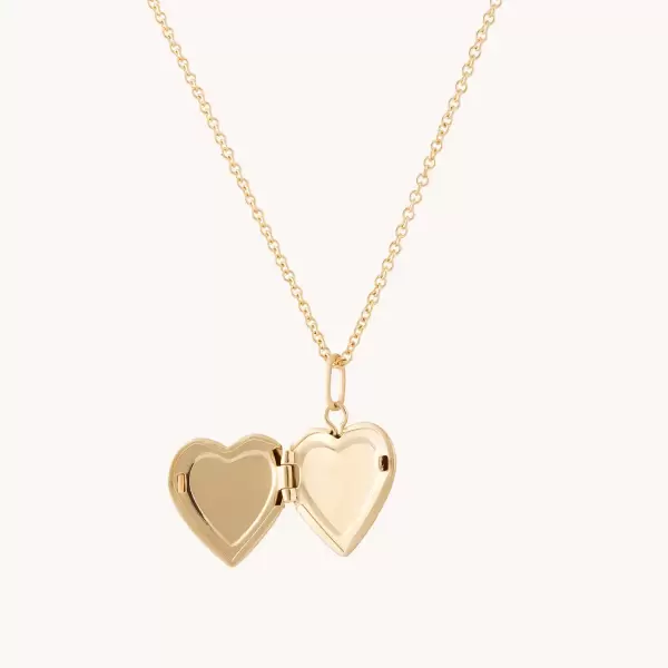 Dollhouse Engravable Gold Heart Locket