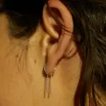 Chime Earring, Silver (single)