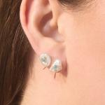 Oblong Pearl Earring (single)