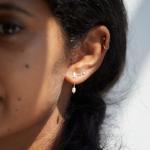 Short Pearl Shower Earring (single)